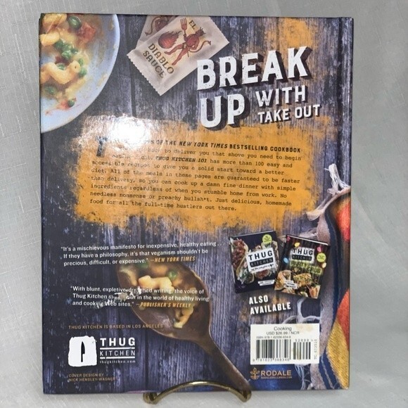 Thug Kitchen 101 Men’s Cookbook Fast as F*** Hardcover NY Times Bestseller Diet - Picture 8 of 10